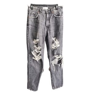 ZARA‎ denim distressed jeans Sz 6